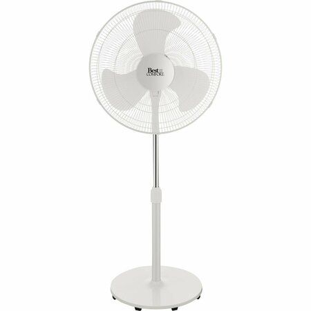 BEST COMFORT 18 In. 3-Speed 30 In. to 36 In. H. Oscillating Pedestal Fan FS45-19M